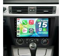 ACAVICA Android 15 Car Stereo 9" IPS Radio for BMW 3 Series E90 2005-2011, 4+64GB Head Unit, Wireless CarPlay Android Auto, Bluetooth 5.4 WiFi 6, GPS Navigation, DSP, FM/RDS, SWC, HD Rear Camera