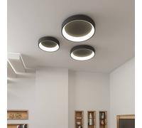 ACB ILUMINACIÓN LED ceiling light Dilga, Ø 60 cm, Casambi, 48 W, black