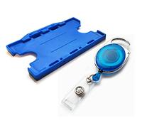 ACB Ltd Premier Badge Reel & Double Sided Id Card Holder (Blue)
