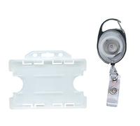 ACB Ltd Premier Badge Reel & Double Sided Id Card Holder (Clear)