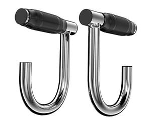 ACBEE Upgrated Pull Up Assistance Resistance Bands Handles, Unique Steel Stretch Elastic Exercises Band Attachment Handles with Rubber for Pull-up Bars Workouts Home Gym (Rubber Metal Handles)