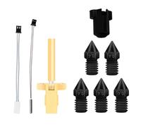 Acbmveen Hotend Kit for IR3 V2 Hardened Steel Nozzle Thermistor NTC100k Heating Tube Throat Heater Block 3D Printer Parts 0.4mm