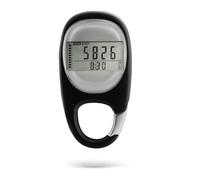 Acbmveen Pedometer for Walking, Portable Walking Pedometer 3D Step Counter, Simple Electronic Steps Tracker with Carabiner Easy to Use
