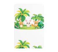 Acbnsll A happy paradise for small animals Printed Tin decorative painting 8x12in Made of tinplate, wear-resistant and durable