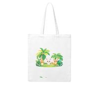 Acbnsll A happy paradise for small animals Printing Woman Canvas Tote Bag Strong and durable for traveling, shopping, Daily One Size