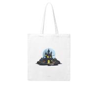 Acbnsll Bat Castle Printing Woman Canvas Tote Bag Strong and durable for traveling, shopping, Daily One Size