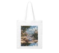Acbnsll Bubbles on the path Printing Woman Canvas Tote Bag Strong and durable for traveling, shopping, Daily One Size