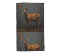 Acbnsll Butterfly on a sika Deer Printed Towel Towels 27.5x16in Skin-Friendly Absorbent Fluffy and Soft for Bathroom, Beach, Outdoors