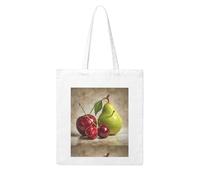 Acbnsll Cherries and Pears Printing Woman Canvas Tote Bag Strong and durable for traveling, shopping, Daily One Size