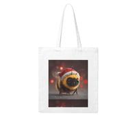 Acbnsll Christmas Little Bee Printing Woman Canvas Tote Bag Strong and durable for traveling, shopping, Daily One Size