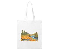 Acbnsll Fallen leaves on the creek Printing Woman Canvas Tote Bag Strong and durable for traveling, shopping, Daily One Size