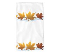Acbnsll Fallen Leaves on The Snow Printed Towel Towels 27.5x16in Skin-Friendly Absorbent Fluffy and Soft for Bathroom, Beach, Outdoors