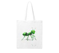 Acbnsll Green little ant Printing Woman Canvas Tote Bag Strong and durable for traveling, shopping, Daily One Size