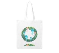 Acbnsll Jellyfish in a wreath Printing Woman Canvas Tote Bag Strong and durable for traveling, shopping, Daily One Size