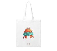 Acbnsll Little crab in the scarf Printing Woman Canvas Tote Bag Strong and durable for traveling, shopping, Daily One Size
