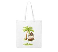 Acbnsll Little sparrow on the coconut tree Printing Woman Canvas Tote Bag Strong and durable for traveling, shopping, Daily One Size