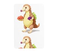 Acbnsll Pangolin carrying grapes Printed Tin decorative painting 8x12in Made of tinplate, wear-resistant and durable
