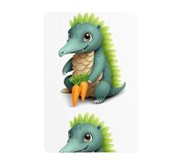 Acbnsll Pangolin pulling carrots Printed Tin decorative painting 8x12in Made of tinplate, wear-resistant and durable