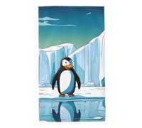 Acbnsll Penguin Antarctica Ice Printed Towel Towels 27.5x16in Skin-Friendly Absorbent Fluffy and Soft for Bathroom, Beach, Outdoors