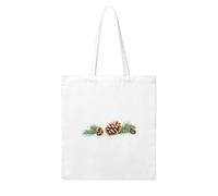 Acbnsll Pine cones on the snow Printing Woman Canvas Tote Bag Strong and durable for traveling, shopping, Daily One Size