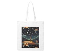 Acbnsll Praying under the starry sky Printing Woman Canvas Tote Bag Strong and durable for traveling, shopping, Daily One Size