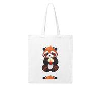 Acbnsll Red panda with lit candles Printing Woman Canvas Tote Bag Strong and durable for traveling, shopping, Daily One Size