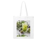 Acbnsll Refreshing green plum drink Printing Woman Canvas Tote Bag Strong and durable for traveling, shopping, Daily One Size