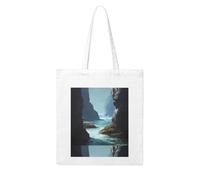 Acbnsll Sea water between the rocks Printing Woman Canvas Tote Bag Strong and durable for traveling, shopping, Daily One Size