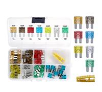 ACBungji Upgraded Micro II 2 Blade Fuse Kit Assortment 5A 7.5A 10A 15A 20A 25A 30A ATO ATC 50 Pieces for SUV Truck RV