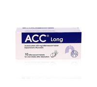 ACC Long Acetylcysteine 600mg Expectorant & Mucolytic Effervescent Tablets 10's | Helps to Clear Mucus from Lungs | Breathe Easier | Supplement