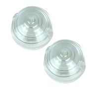 ACC Parts Indicator Lamp Replacement Lens Compatible with Land Rover Series Classic Mini Compatible with Triumph Spitfire - Front or Rear - OEM Lucas L760 54576127 - CLEAR LENS - 2 Piece Set