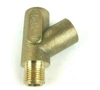 ACC Parts Oil Pressure Gauge Adaptor - 1/8 NPTF Y Fitting, Brass, for Classic British Cars, SIB748, Engine Diagnostic Tool