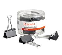 ACC Staples Large Binder Clips 2 Width 1 Capacity Black 12Pk