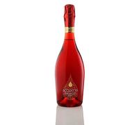 Accademia Prosecco Bottle Rainbow Collection Wine Gift 75cl | Ideal Birthday, Christmas, Anniversary, Celebration, Occasion, Wedding Present - (Red)
