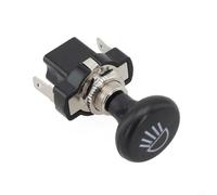 Accarsugty Headlight Push Switch For Ezgo, Black metals Push Button Switch, 12V Golf carst Switch, metals Headlight Switch For Club cars, 12V Push Pull Light Switch