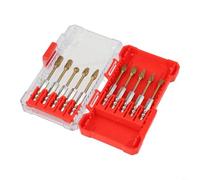 Accarugty 10Pcs 1/4 Inch Carbide Burr Kit, 6.35mm Hex Shank, Die Grinder Bits For Metalworking Woodworking Stone Polishing Engraving, Includes Carry Case