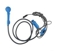 Accarugty 12V DC Portable Camping Shower with Adjustable Pressure, 2.5L/Min Flow Rate, 2m Hose & 4m Cable for Outdoor Hiking, Car Washing, and Tr