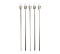 Accarugty 4-Pack Stainless Steel G 1/2" Thermowell For Immersion Sleeve For Temperature Sensor, PN40 Pressure Rating, For Heating And Cooling Systems(8x300mm)