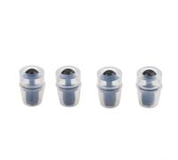 Accarugty 4Pcs Silicone Bite Valve Replacement Sheath For Water Bladder Hydration Pack, Soft Mouthpiece Nozzle Cover Compatible With Most Drinking Tubes For Camping Hiking Biking(Black)