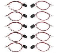 Accarugty 5Pcs Ir Break Beam Sensor Module, Photoelectric Switch With 3Mm/5Mm Led, Npn Output For Relay Plc, Split Through-Beam Detection Up To 100Cm, Industrial Control(3MM-80CM)
