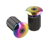Accarugty Aluminium Alloy Bicycle Handlebar End For Mountain Road Bikes, Lightweight Bar With Secure Screw Fit, Stylish Finish For Mtb Cycling Accessories(Shining color)