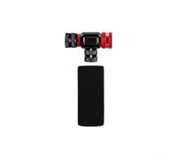 Accarugty Aluminium Pump With Adjustable Valve, Portable for mini Inflator, For Cycling, Compatible With for presta And Valves, Compact Cartridge Adapter, For Road(Black-Red)