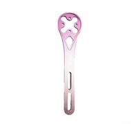 Accarugty Bicycle Stem Holder Aluminum GPS Computer Secure Clamp | Robust clamping mechanism, anti-slip design, fits most stems, ideal for rough terrain, for durable metal(Gradient Pink)