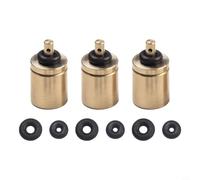 Accarugty Camping Gas Refill Adapter, 17x8mm Copper Gold