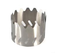 Accarugty Camping Stove Stand, Hiking Cookware Support, Backpacking Stove Rack, Portable Burner Holder, Alcohol- Stove Bracket, Stainless Steel Windshield