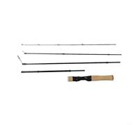 Accarugty Carbon Fiber Multi-Section Telescopic Fishing Rod for Lure Casting - 1.8m (5-Section) / 1.55m (4-Section), UL Light Action, Portable &(STRAIGHT HANDLE)