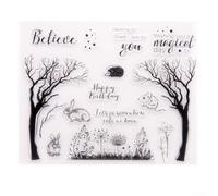 Accarugty Clear Stamps, 21.5x17.5cm TPR Silicone