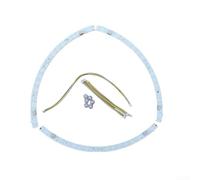 Accarugty Curved Semicircular Led Light Source For Ceiling Fan, Mount Replacement Strip, High Brightness Transparent Plastic Module With Multiple Power Options(3PC 27W*2)