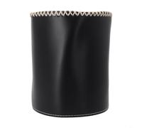 Accarugty Leather Camping Gas Tank Case, For 230g 450g Canisters(L black)