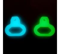 Accarugty Luminous Diving Regulator Mouthpiece Holder Glow In The Dark Silicone Bracket,For Scuba & Snorkeling Night Green/Blue Reusable Quick-Release Accessory(Blue)